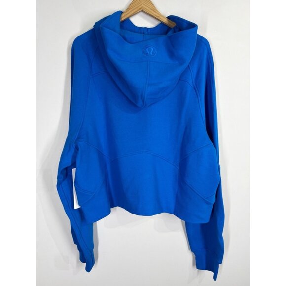 Lululemon NWT Scuba Oversized 1/2 Zip Hoodie Beaming Blue - Picture 5 of 11